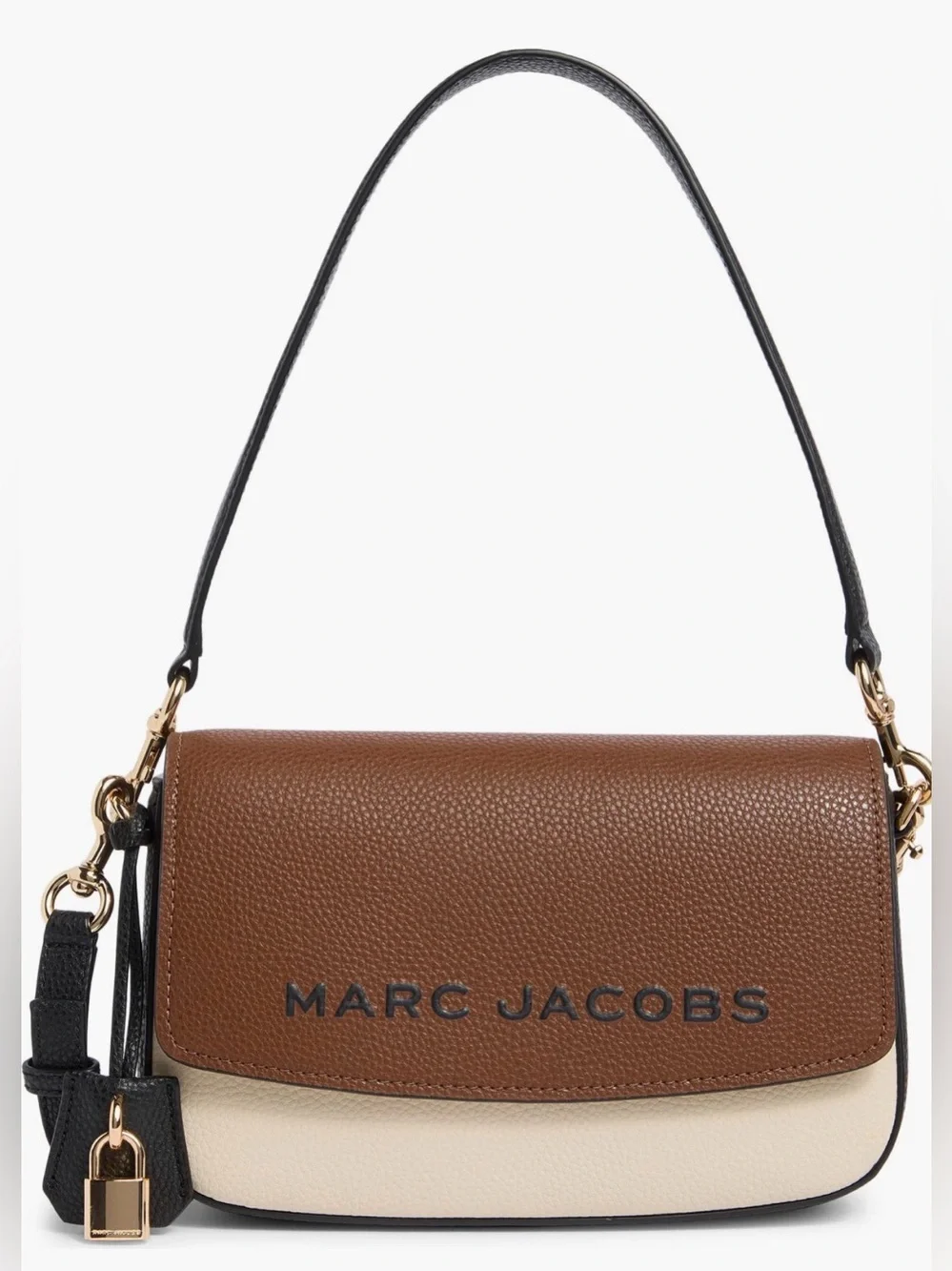 Marc Jacobs “the bold” the saddle Pebbled Leather Crossbody